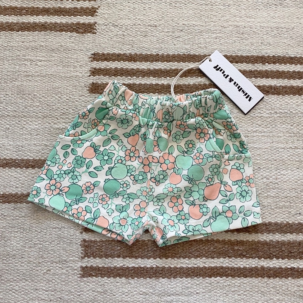 NWT Misha and Puff cycling shorts mint orchard